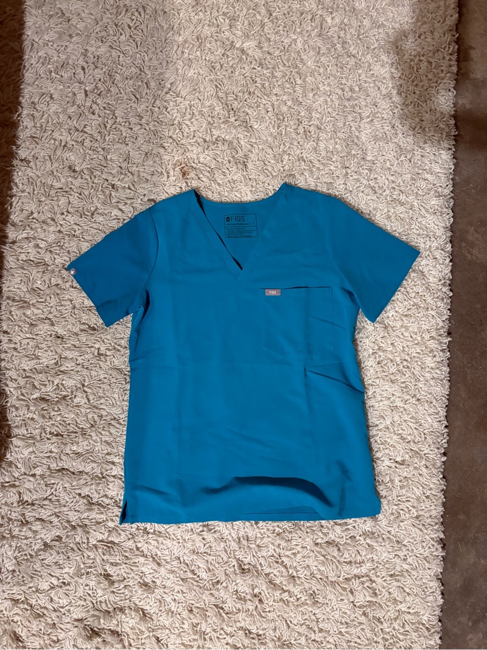 FIGS Teal Scrub Top